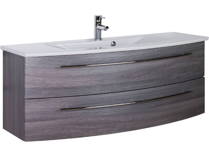 Waschtisch SAPHIR 3040 , grau (kastanie graphit, kastanie graphit), B:121cm H:90cm T:51cm, Waschtische, Waschtisch, Breite 121 cm