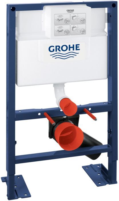 Grohe Rapid SL Wand-WC-Element 38587000 BH 0,82 m, mit Spülkasten 6-9 l, für freistehende Montage