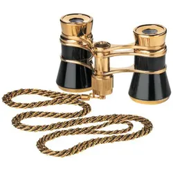 Glamour 3x25 schwarz-gold Opernglas