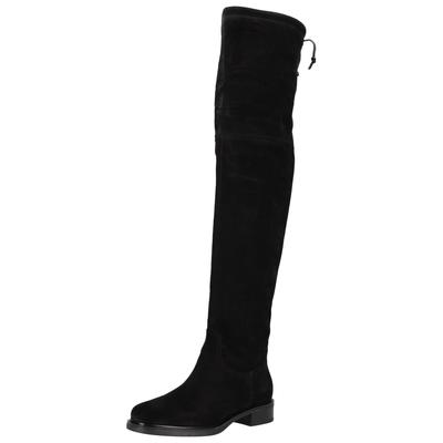 Overkneestiefel NERO GIARDINI "Nero Giardini Stiefel Leder", Damen, Gr. 40, schwarz, Leder, Schuhe