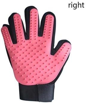 Inspired Finds Pet Grooming Glove Hair Remover Brush For Dogs & Cats pink Right