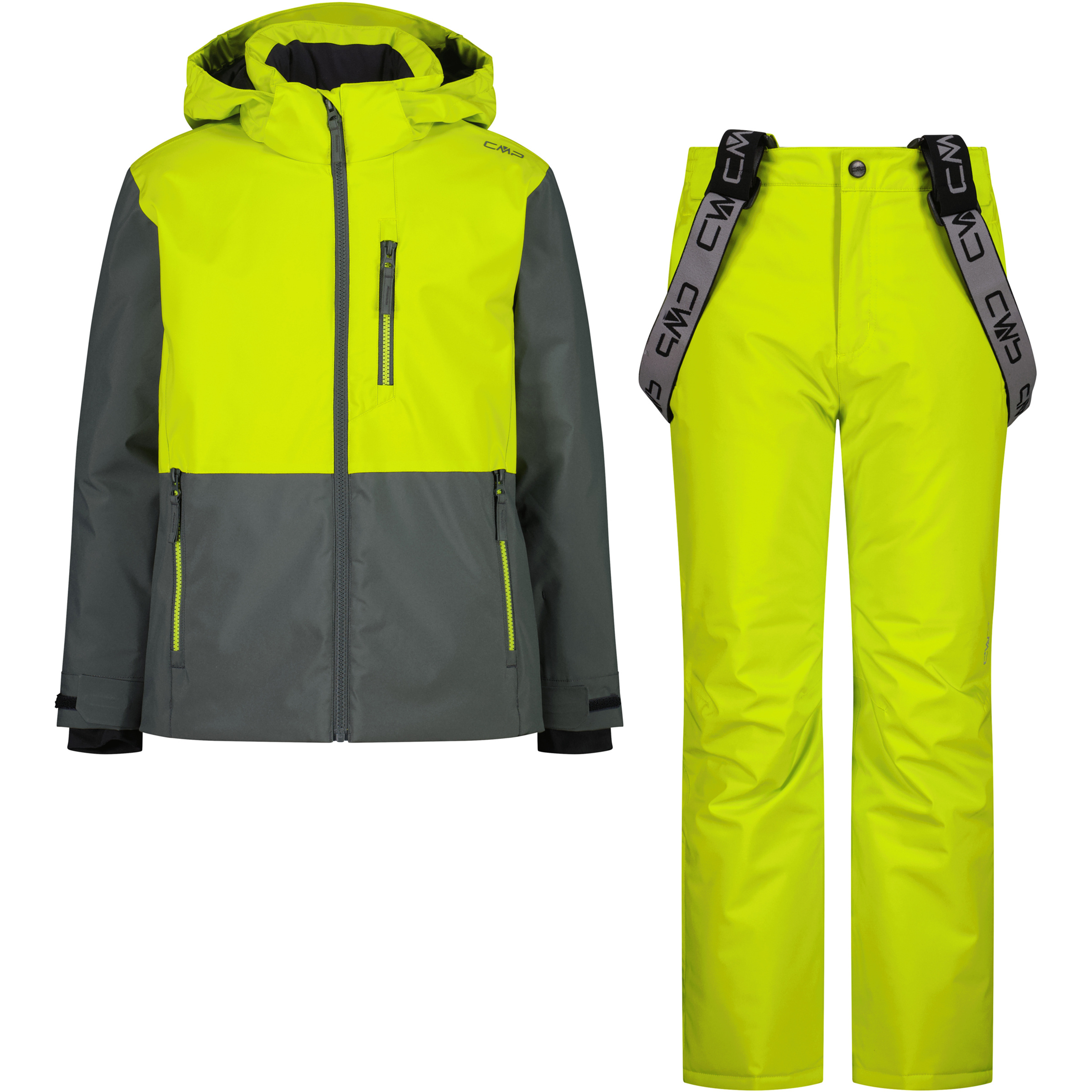CMP Ski Set Kinder Overalls gruen Größe 98 Skifahren