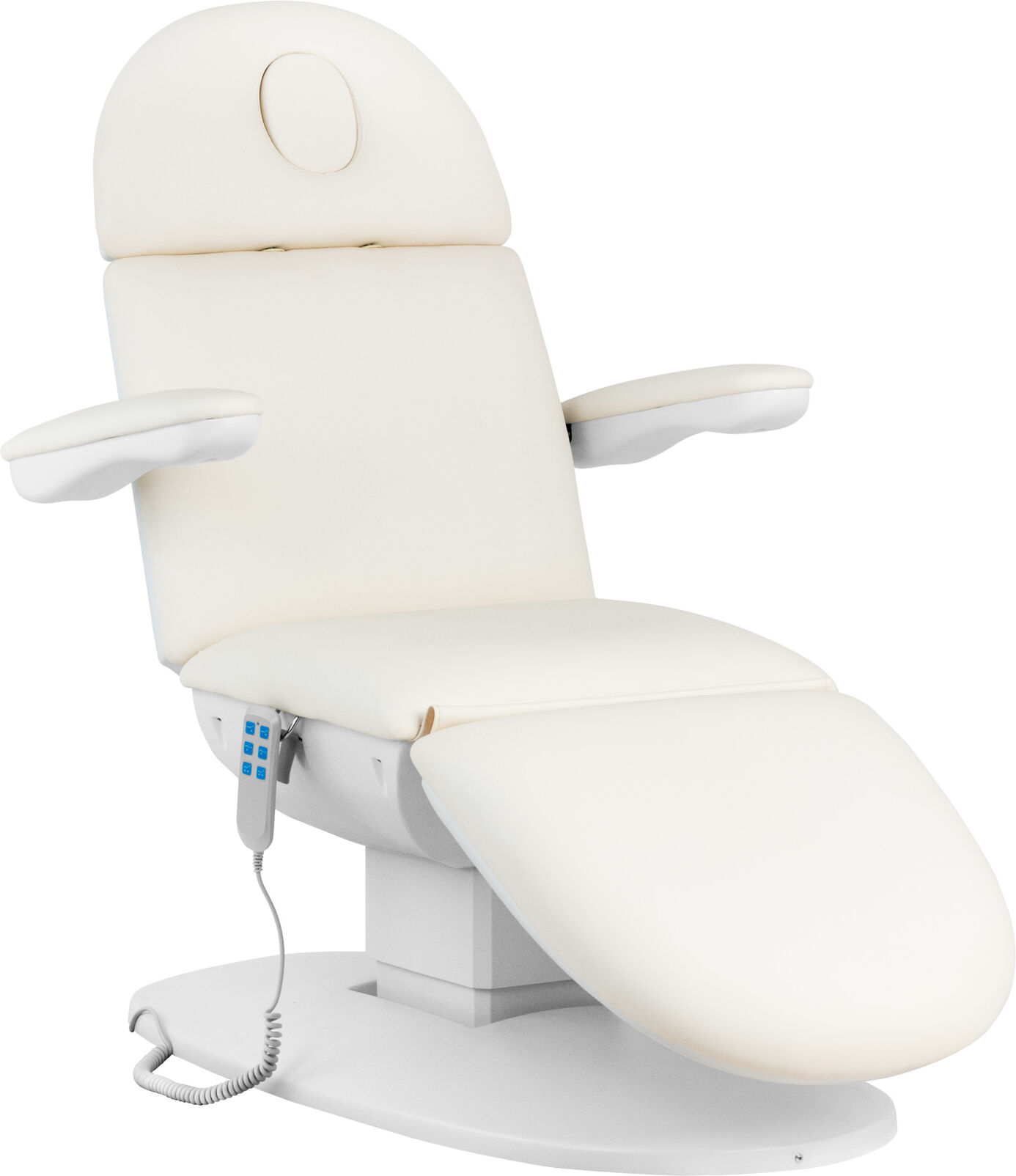 physa Fauteuil électrique d'esthétique - 3 moteurs - 300 W - 196 x 58 x 56 - 76 cm - 150 kg - Blanc PHYSA TERAMO