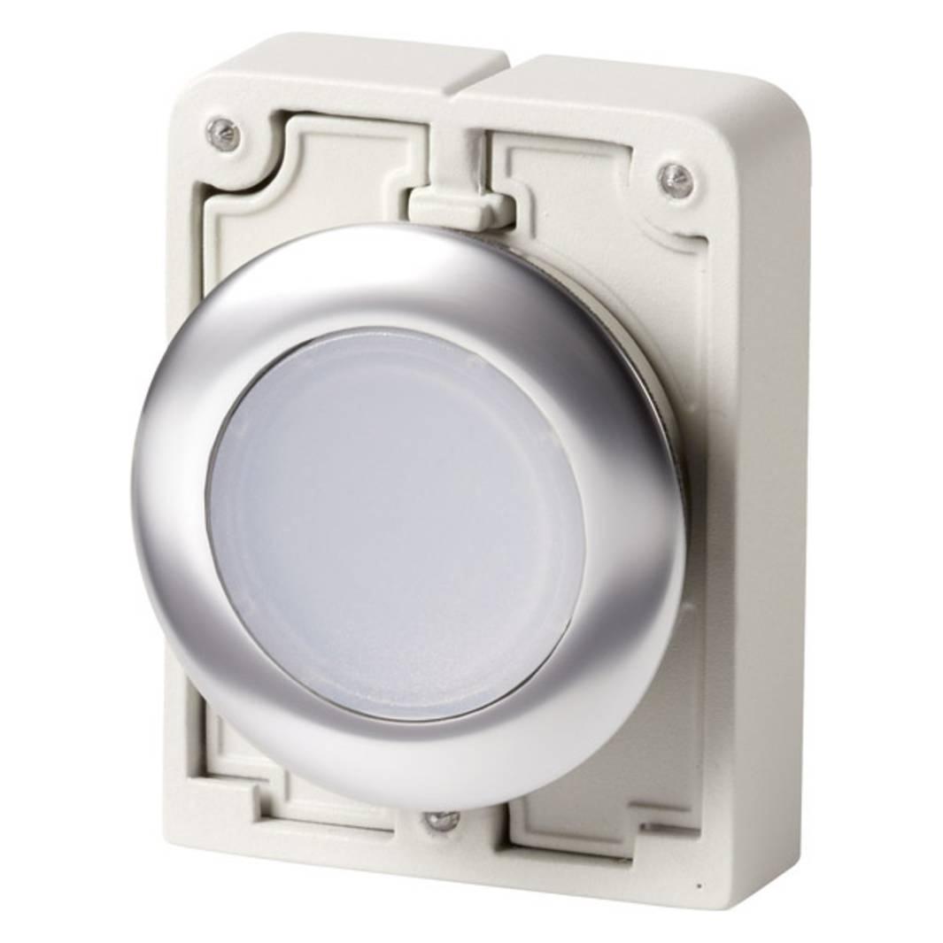Eaton Illum pushbut act 30mm flat maint white (M30C-FDRL-W)