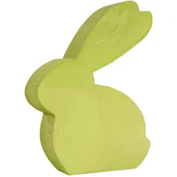 Bunter Holz Hase Pappel Bernard  gelb 25 cm