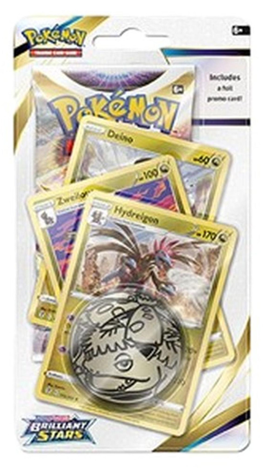 Pokemon Brilliant Stars Hydreigon Premium Checklane Blister van The Pokemon Company