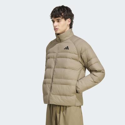 Outdoorjacke ADIDAS SPORTSWEAR "ESSENTIALS, VERSTAUBAR", Herren, Gr. 3XL, khaki six, Obermaterial: 100% Polyester, Jacken Outdoorjacke