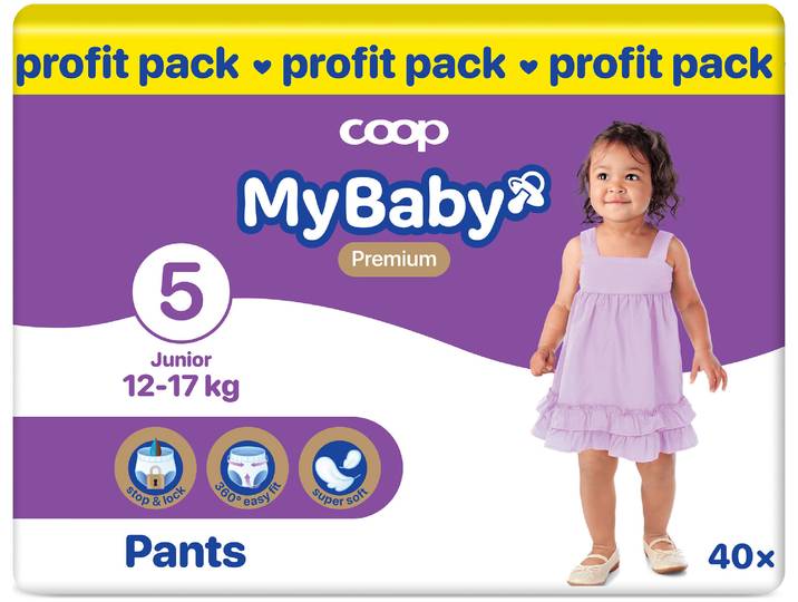 MyBaby My Baby Windeln Junior Grösse 5 12-17Kg Profit Pack 40 Stück