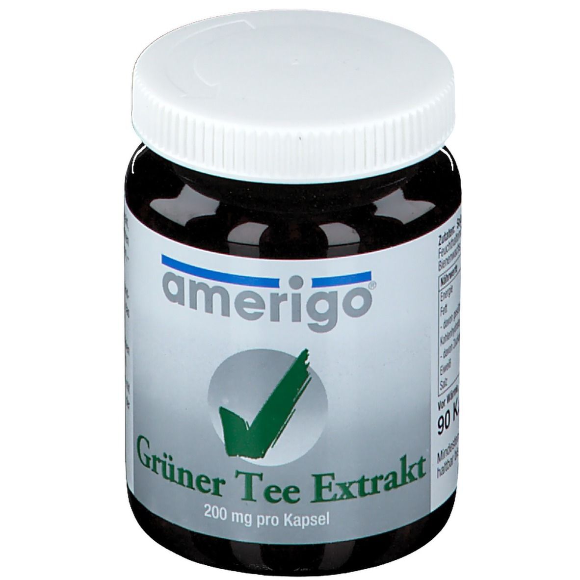 Grüner TEE Extrakt amerigo 200 mg Kapseln 90 St