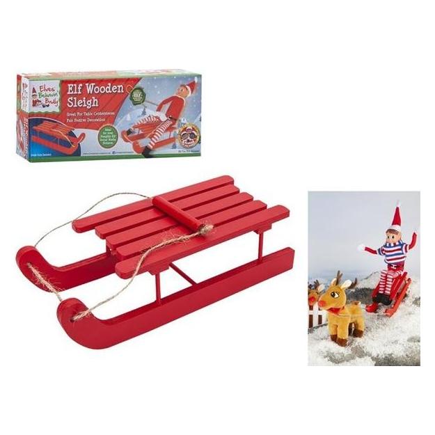 Konjac Sponge Elf Wooden Sleigh (ELV-600402)