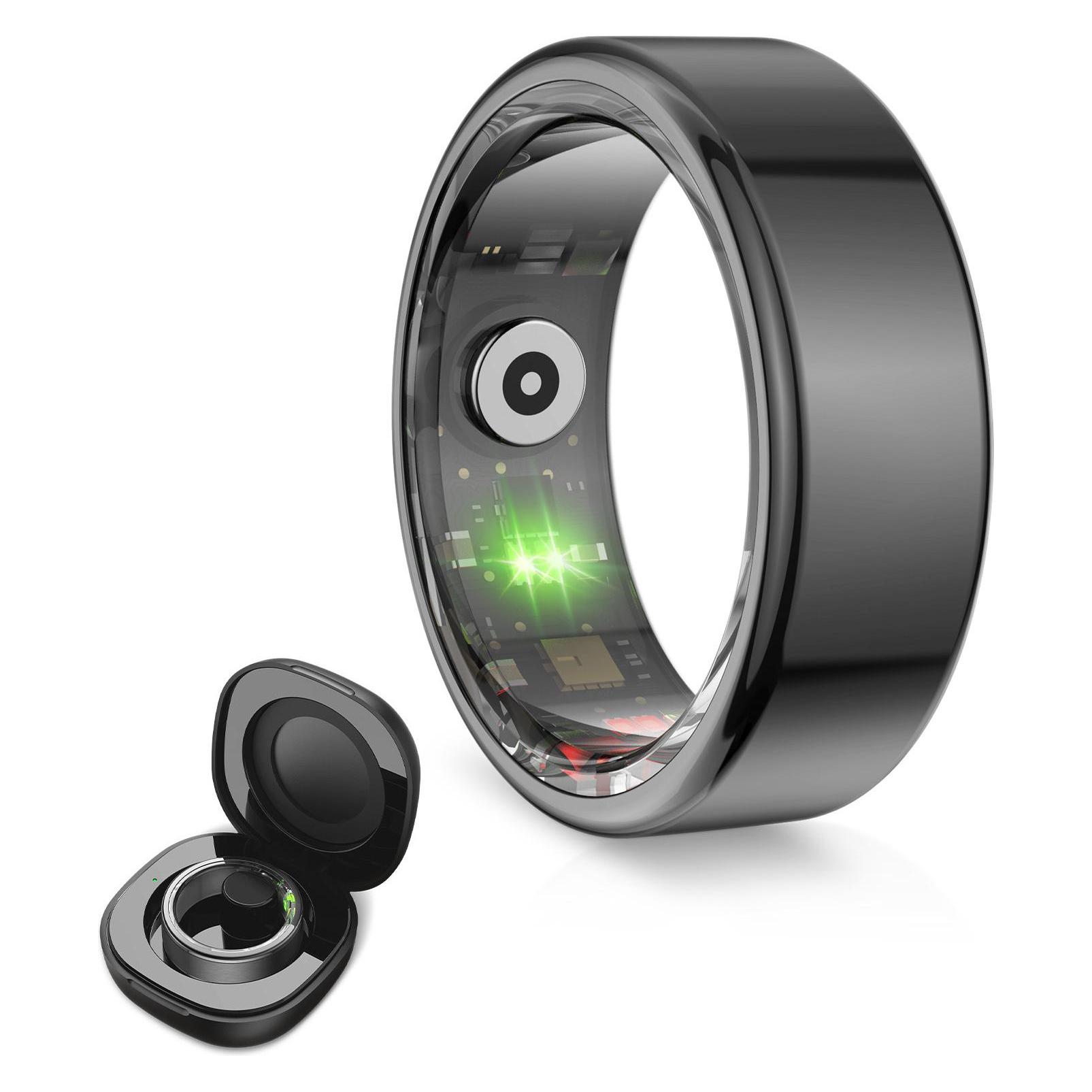 KSIX Smartring Schwarz XS Grösse 8 (Black) (BSR01N08)