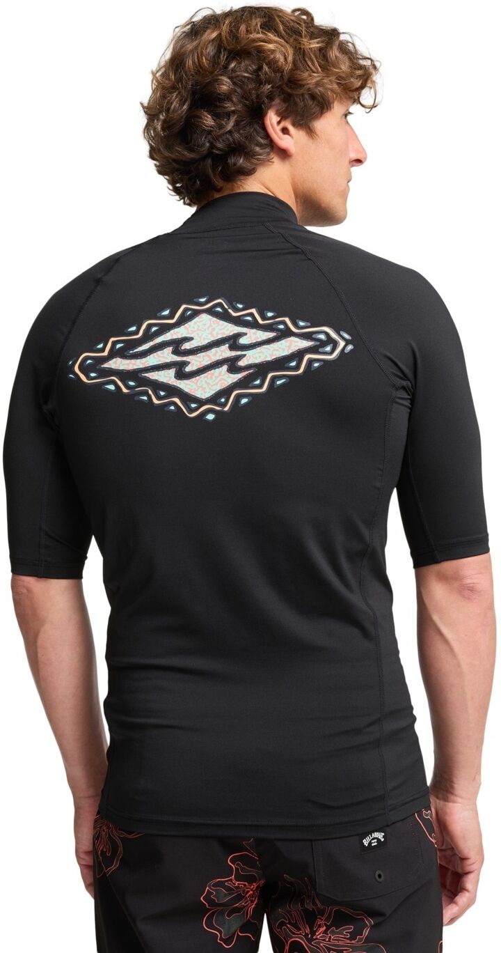 Rash Guard BILLABONG "Re Issue", Herren, Gr. M, schwarz, Obermaterial: 84% Polyester, 16% Elasthan., Shirts Rash Guard