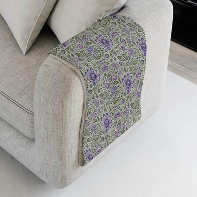 Addison Rugs Premium Machine Washable Floral Sherpa Throw Blanket