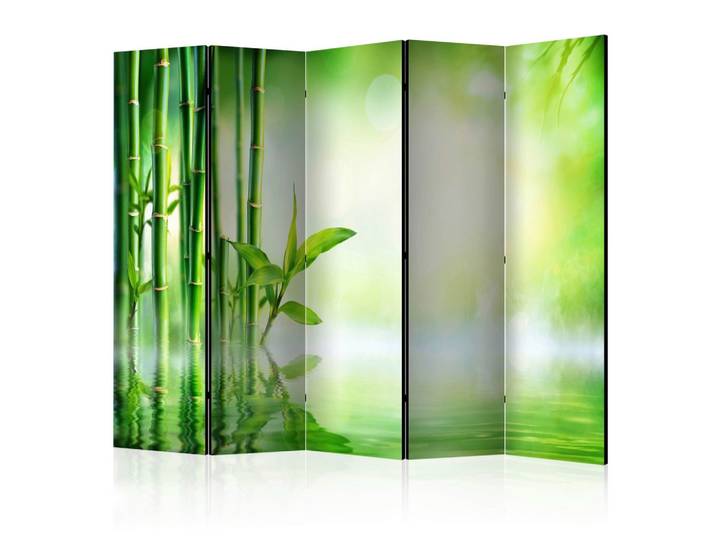 Paravent Green Bamboo II Grün/Hellgrün