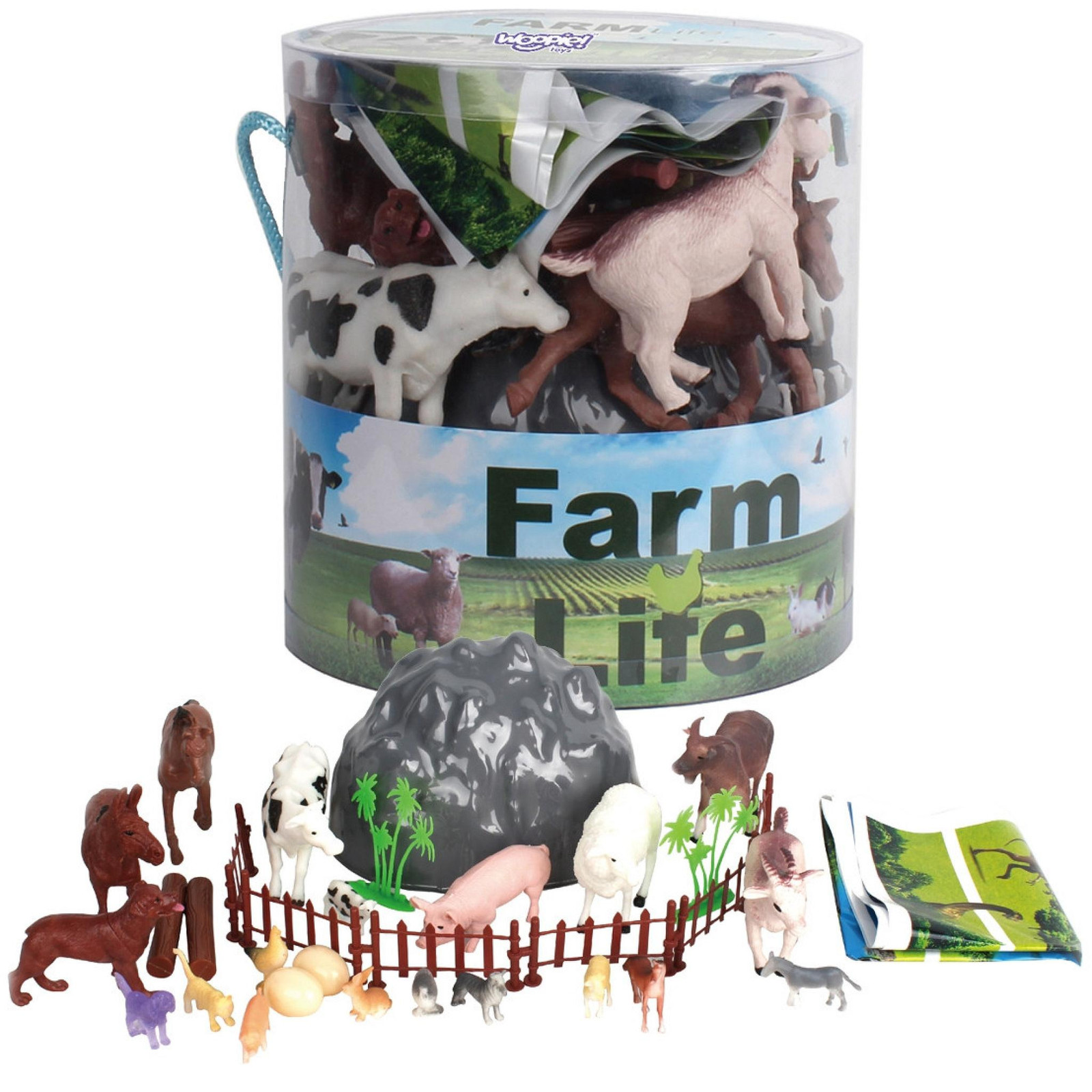 Woopie set boerderijdierenfiguren, 34-delig