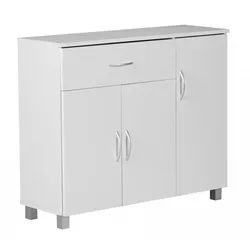WOHNLING WL1.334 Sideboard SETE Weiß 90 cm x 30 cm x 75 cm