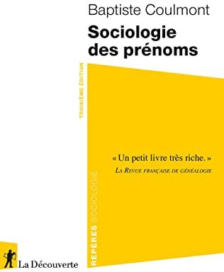 Baptiste Coulmont - Sociologie des prénoms - Preis vom 12.10.2026 11:37:12 h