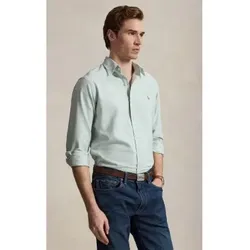 Polo Ralph Lauren für Herren. 710805562504 Das ikonische hellgrüne Oxford-Hemd (S), Lässig, Baumwolle, Langarm