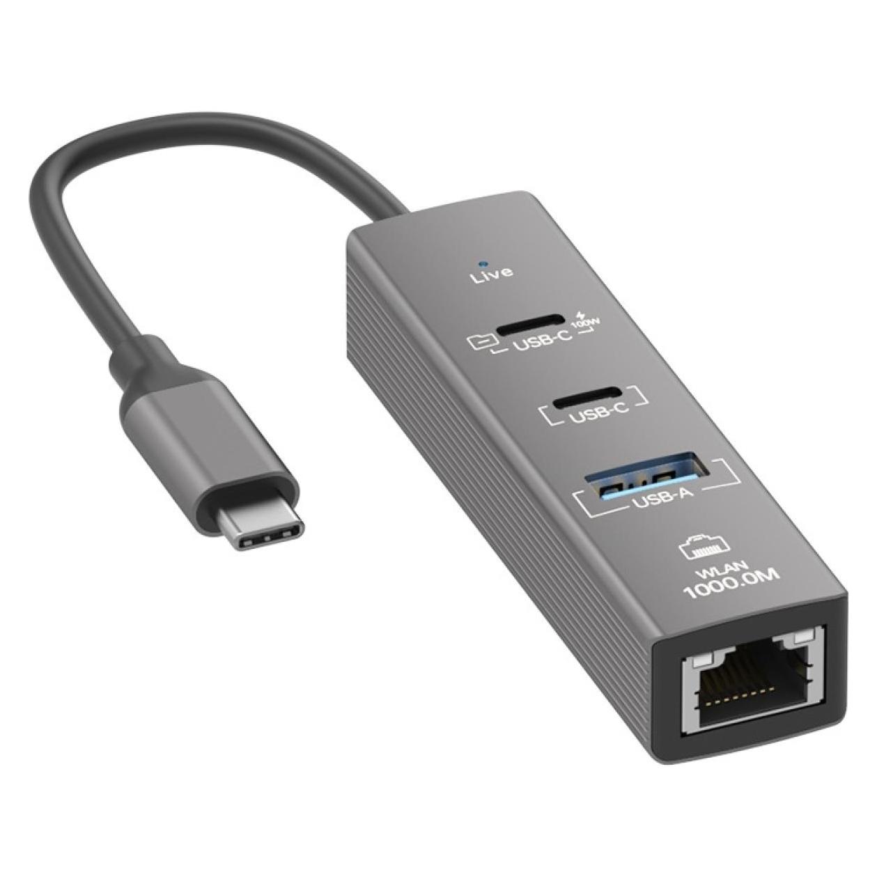 PowerGuard USB-C Ethernet Adapter Multiport PowerDelivery Hub (USB-C) (00035908)