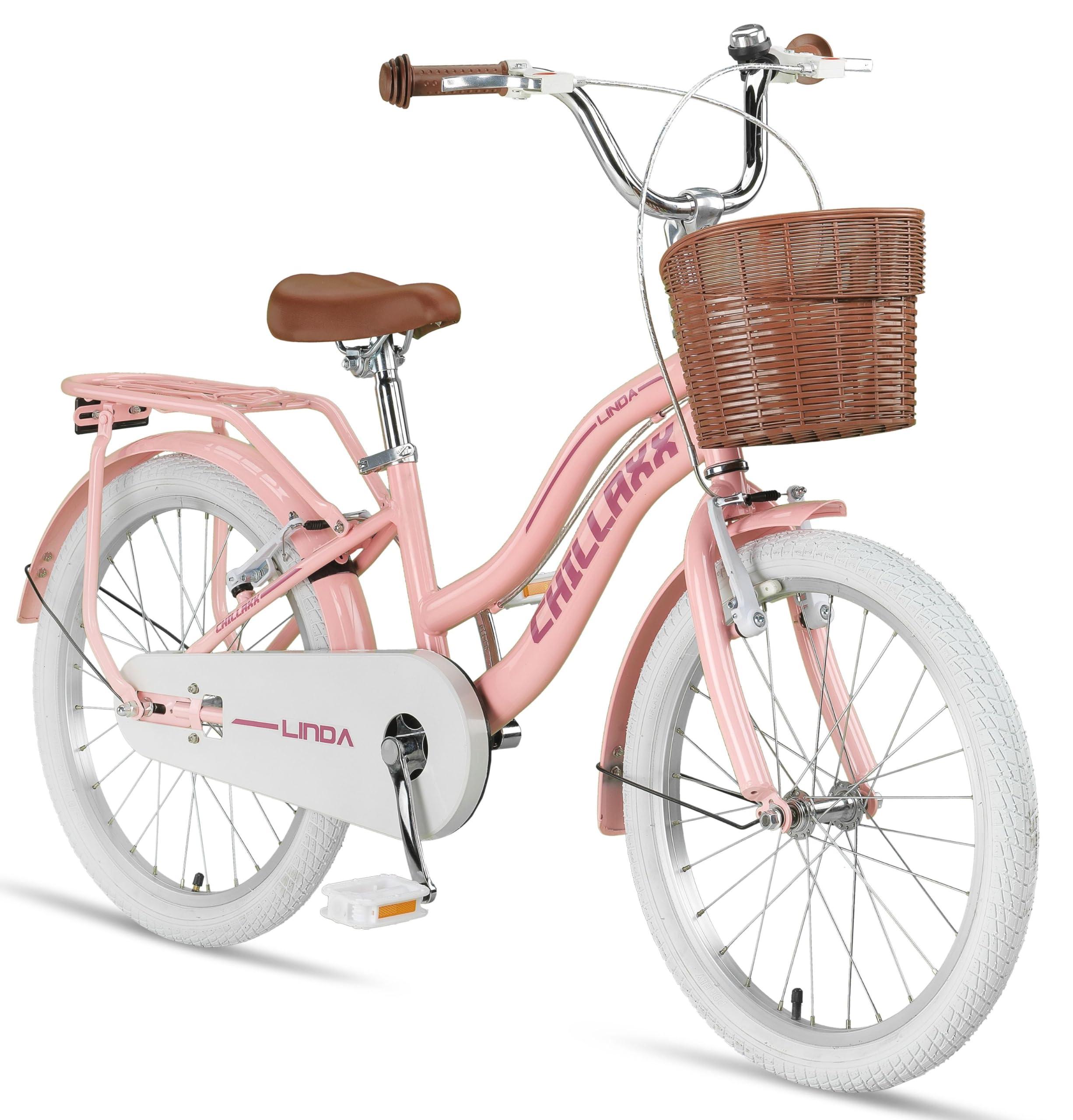 Kinder City Bike 20 Zoll Hollandrad Rosa ab 115 cm