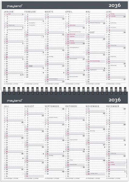 Mayland 2027 Kalender, 10-Års