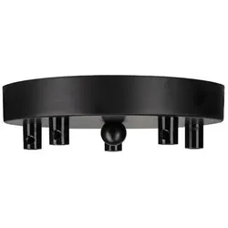 Bailey Deckenkappe Metall schwarz Multikabel 5