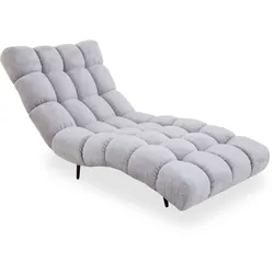 Liege HARPER WEIZ (BHT 80x91x166 cm) - Bezug: Stoff - BHT 80x91x166 cm