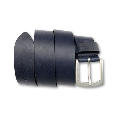 Ledergürtel BERND GÖTZ "Ledergürtel mit natürlich strukturierter Oberfläche", Herren, Gr. 80, blau, Rindsleder, Gürtel Ledergürtel