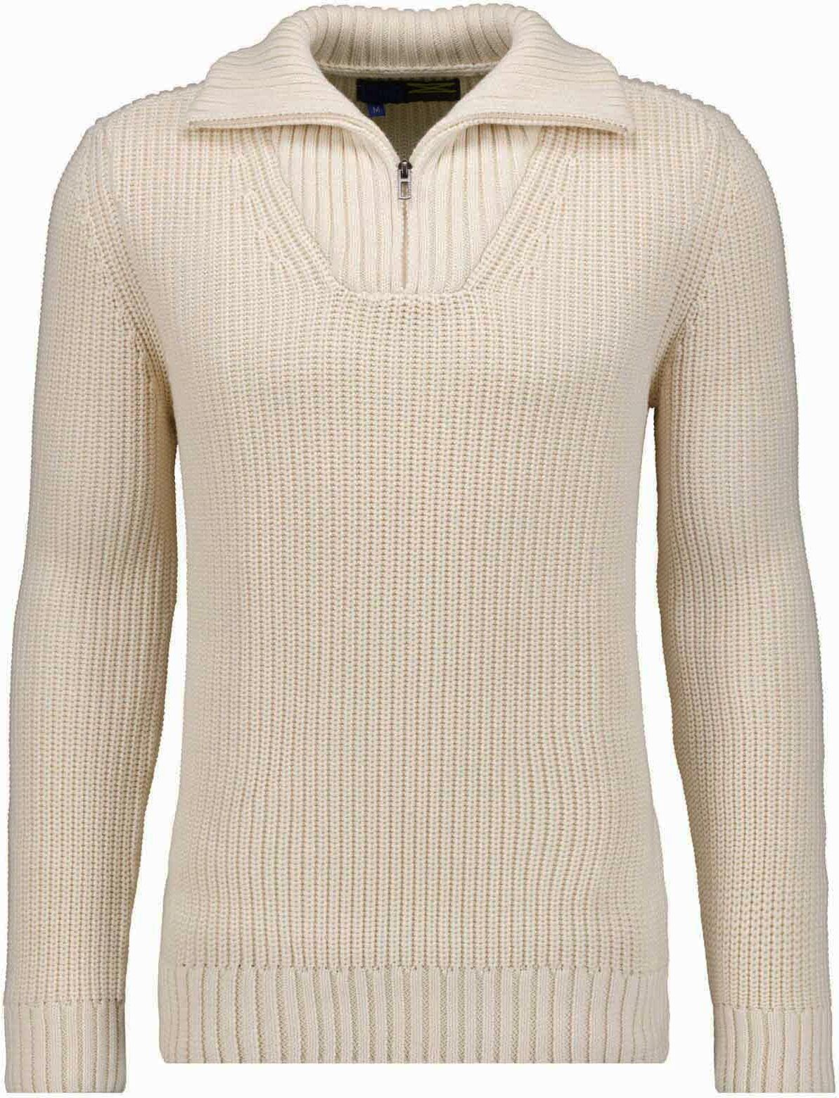 Rundhalspullover RAGMAN, Herren, Gr. 56, ecru, 004, Strick, 100% Baumwolle, Pullover Rundhalspullover ecru, 004 56