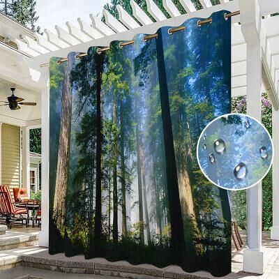 LightInthebox Waterproof Outdoor Curtains with Grommets, Thick Privacy Panel for Patio, Porch, Pergola Indoor Use