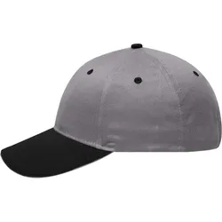 Myrtle Beach Unisex 6-Panel Sandwich Kappe Klassische Cap MB6212 light grey/black/light grey one size