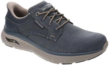 Skechers USA Slip-Ins: Arch Fit-Crosser-Ruger - Mens 8 Navy Oxford Shoes Medium