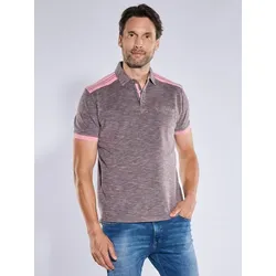 engbers Herren Poloshirt Violett regular gemustert Kent-Kragen - S