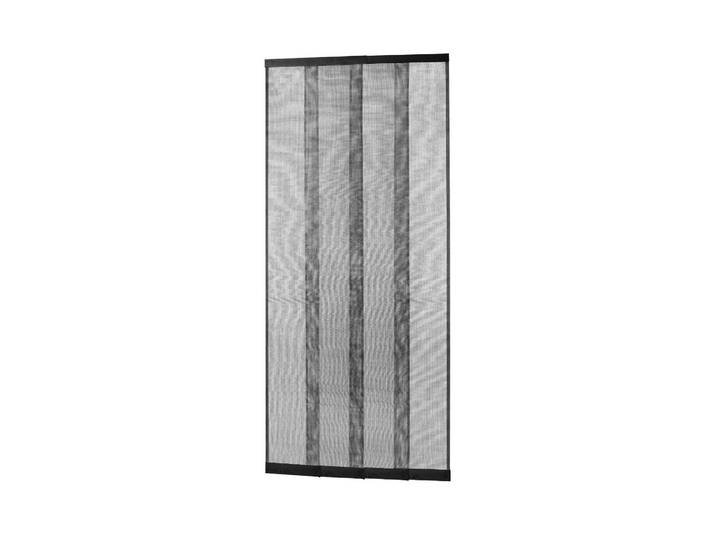 Insektenschutz-Vorhang TESA Lamellentür , schwarz (gewebe: schwarz), B:95cm H:220cm, Insektenschutzgitter, Insektenschutz-Vorhang