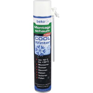 Beko Bauschaum 280 757, B2, 1K, Montageschaum COOL Winter, mit Adapter, schalldämmend, 750 ml