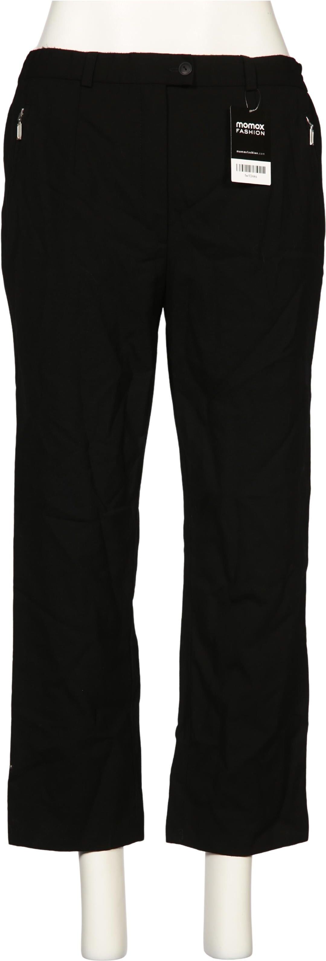 Atelier Goldner Schnitt Damen Stoffhose, Schwarz, Gr. W31, Schurwolle / Elasthan / Synthetik - Second Hand