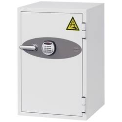 Phoenix BS0444E Battery Fighter Batterie-Aufbewahrungstresor feuergeschützt, mit 4 Steckdosen, mit ausziehbarer Schublade, mit Schlüsselhakenleiste