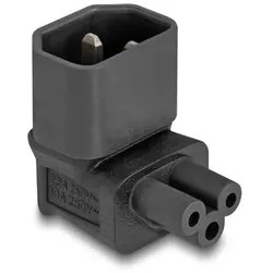 DELOCK Netzadapter IEC 60320 - C14 auf C5, Stecker / Buchse