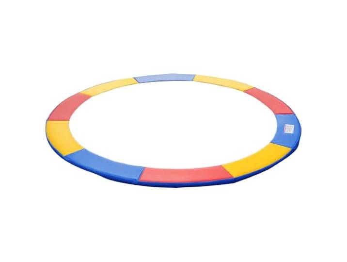 HOMCOM Trampoline randafdekking veiligheidsnet ladder Ø244cm bont