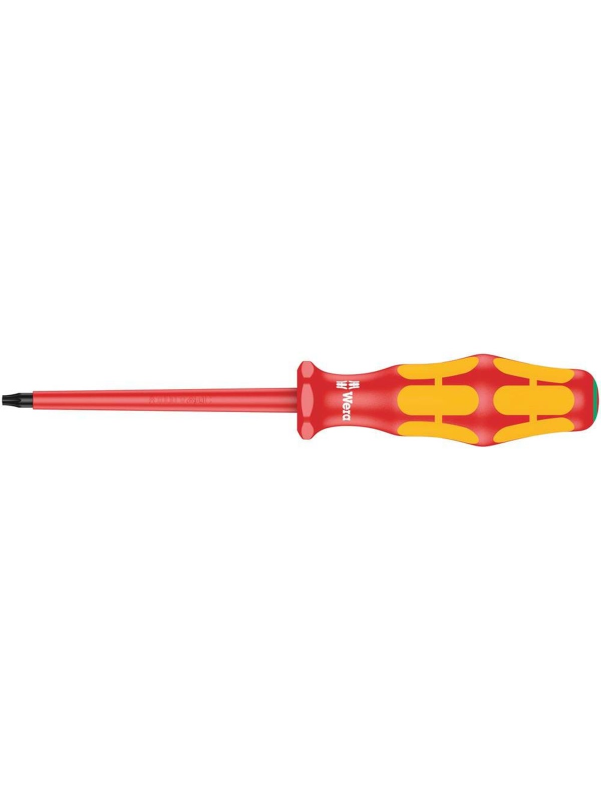 Wera 167 i VDE-isolierter TORX-Schraubendreher, TX 10 x 80 mm