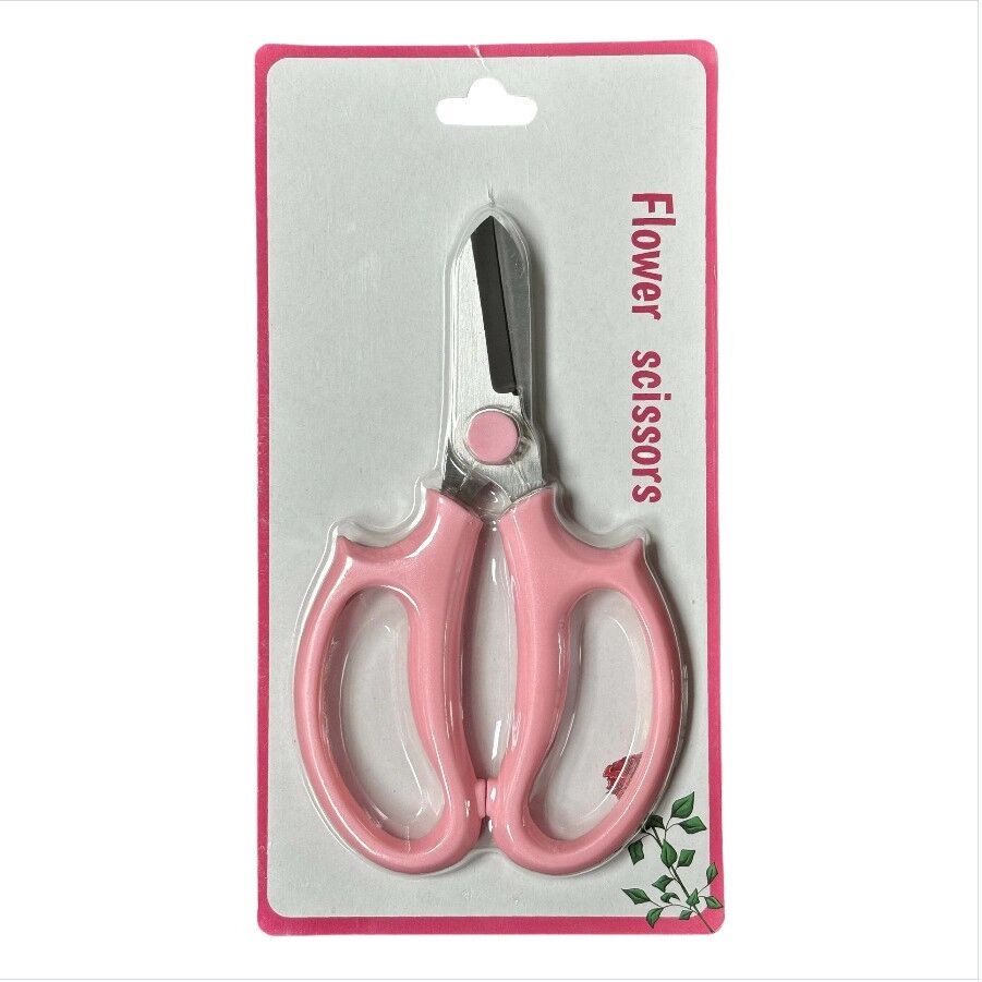 INF PH129 Rosa Blumen-Schere mit farbigem Griff – Professionelle Blumenschere Rosa