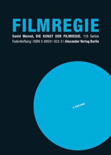 David Mamet - Die Kunst der Filmregie - Preis vom 09.10.2026 07:28:09 h