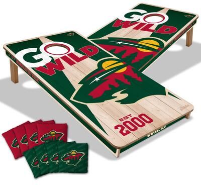 Skip's Garage Minnesota Wild NHL 2x4 Cornhole Board Set