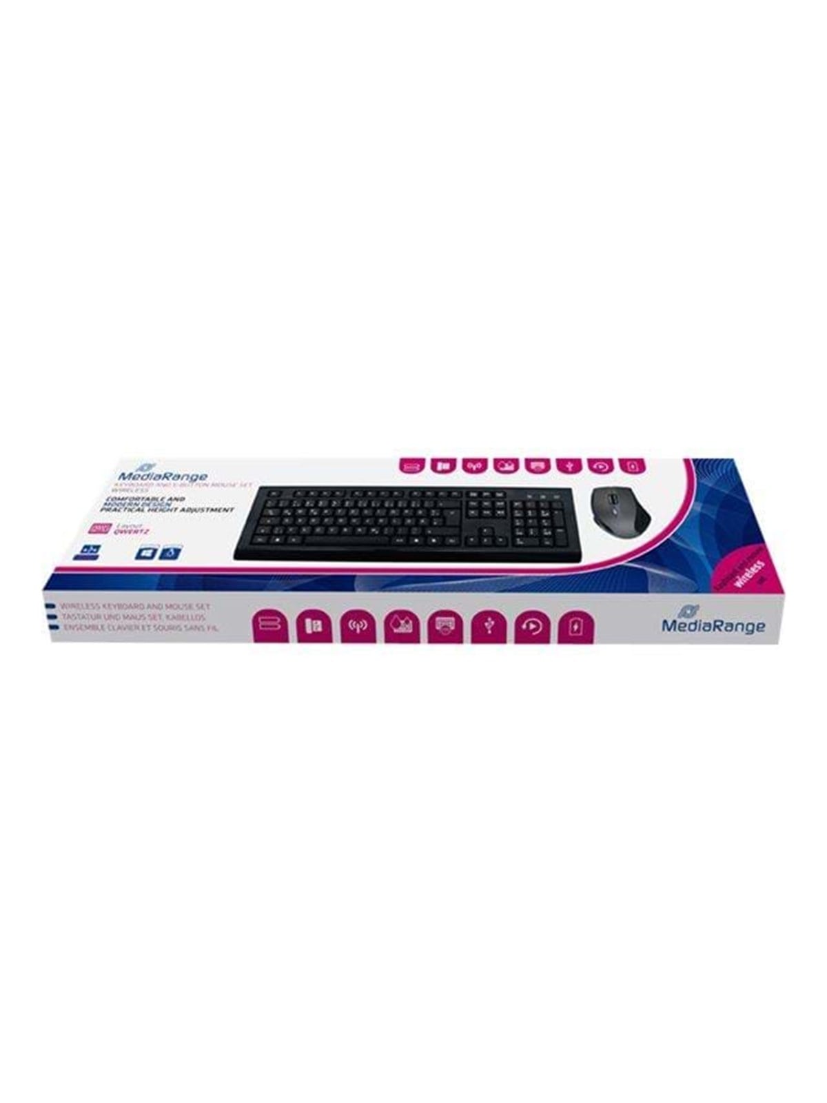 MediaRange MROS104 - Tastatur & Maus Set - Schwarz