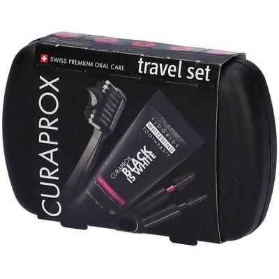 Curaprox black is white Travel-Set Zahnbürste 1 St