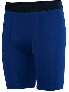 Augusta Sportswear AG2616 Athletic Youth Compression Short in Navy Blue size Large   Polyester/Spandex Blend 2616