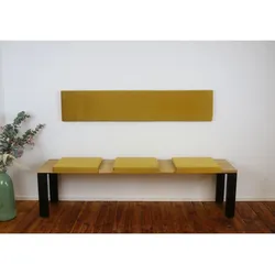 Lycce XXL Wandkissen Wandpolster mit Montage-Set, Samt FRESH, 1,5m