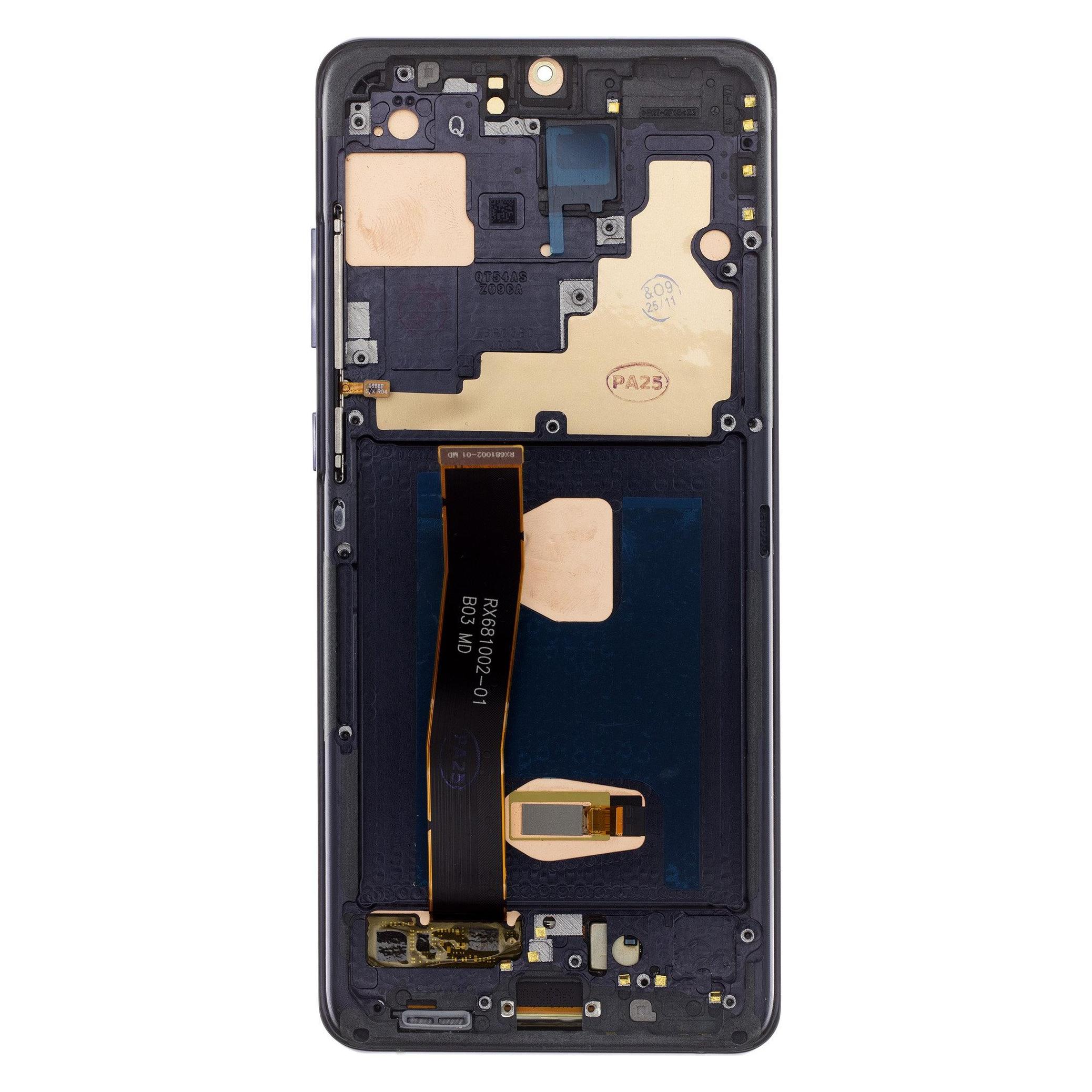 Samsung LCD-Display + Touch-Einheit + Vorderseite für G988 Galaxy S20 Ultra Cosmic Black (Display, Samsung Galaxy S20 Ultra) (57983129350)