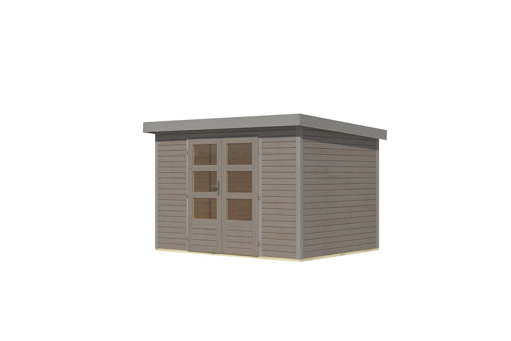 KARIBUHOLZT GH Jupiter 4 D 302x217x211cm wassergrau 16988249