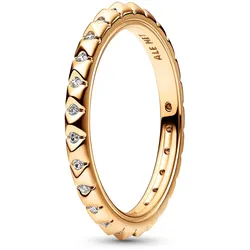 Pandora 162800C01 Damenring Pyramiden Goldfarben, 50/15,9